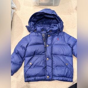 Polo by Ralph Lauren Kids Royal Blue Puffer Coat